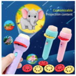 Mini Slide Projector Flashlight Torch | Projection Light Toy | Lamp Education Learning Night